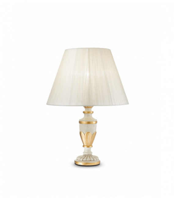 Lampe de table Blanche antique FIRENZE 1 ampoule