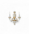 Applique murale Blanche antique FIRENZE 2 ampoules
