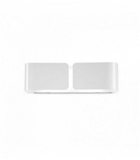 Applique CLIP bianca 2 lampadine Larghezza 44 Cm
