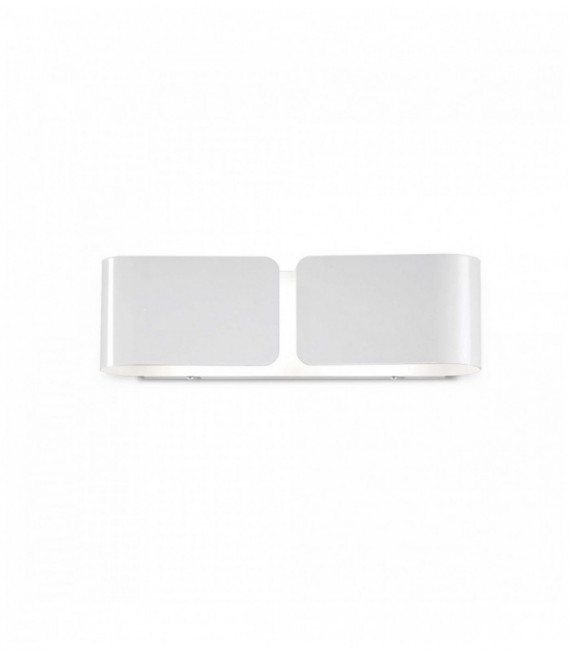 Applique CLIP bianca 2 lampadine Larghezza 44 Cm