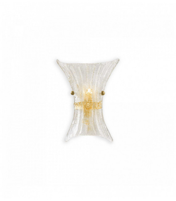 FIOCCO Bernstein Wandleuchte 1 Glühlampe Durchmesser 42 cm