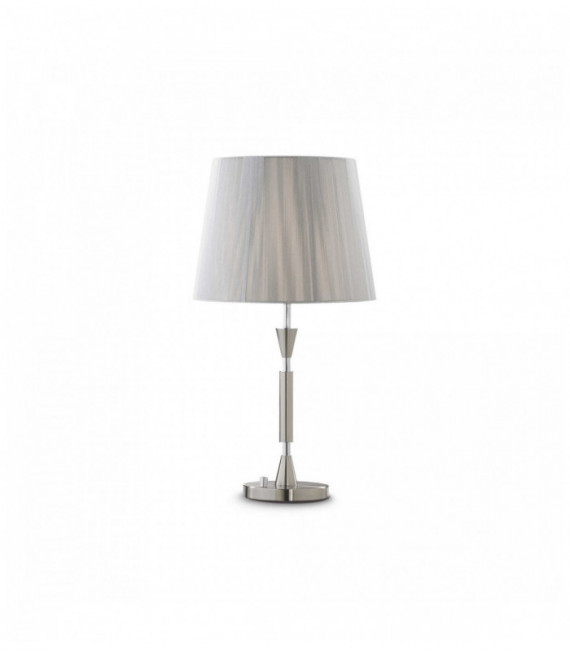 Lampe de table Argentée PARIS 1 ampoule en métal