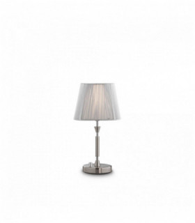 Silber PARIS Tischlampe 1 Glühbirne