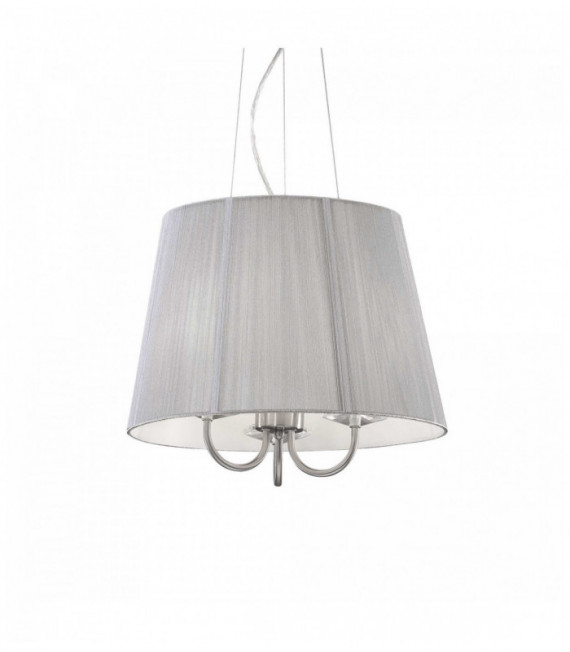 Lampada a sospensione in argento PARIS 3 lampadine