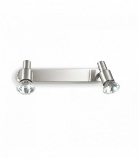 Nickel Wandleuchte SLEM 2 Lampen