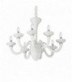 WHITE LADY white pendant light 8 bulbs