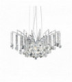 Suspension Chromée en cristal AUDIL-77 8 ampoules