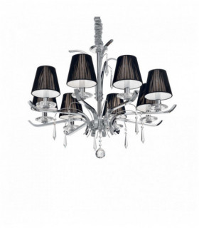ACCADEMY chrome crystal pendant light 8 bulbs