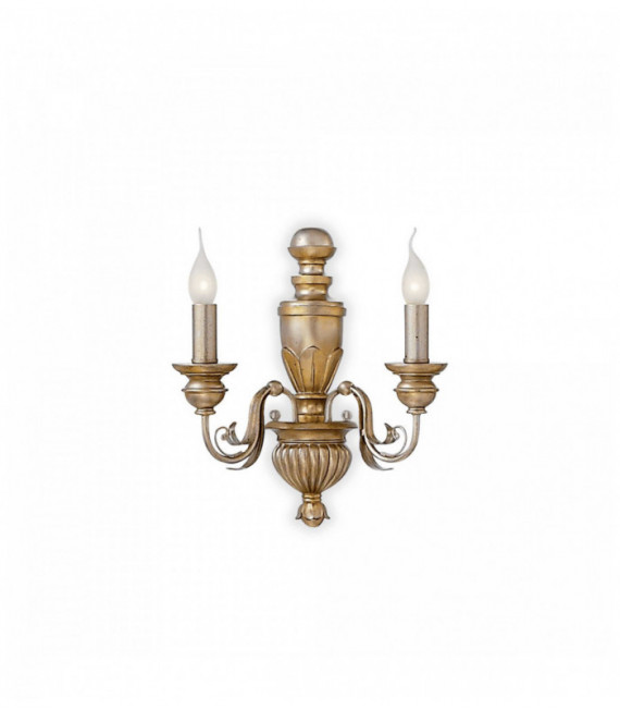 Applique murale Dorée antique DORA 2 ampoules