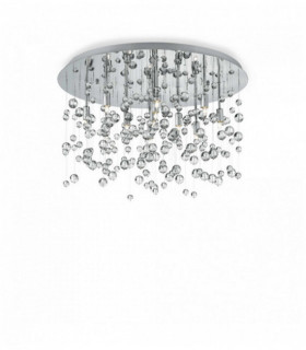 Ceiling light Chrome NEVE 8 bulbs