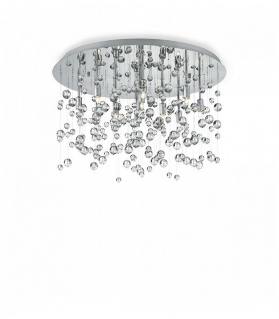 Ceiling light Chrome NEVE 8 bulbs