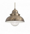 Suspension Brune SAILOR 1 ampoule en métal