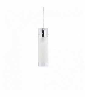Lampada a sospensione cromata FLAM 1 lampadina Larghezza 7 Cm