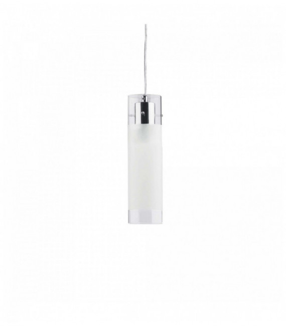Lampada a sospensione cromata FLAM 1 lampadina Larghezza 7 Cm