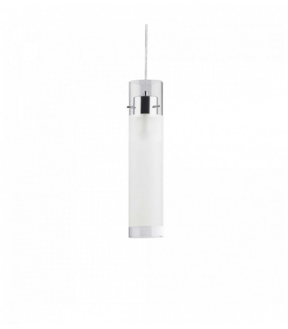 Lámpara colgante cromada FLAM 1 bombilla Altura 6 Cm