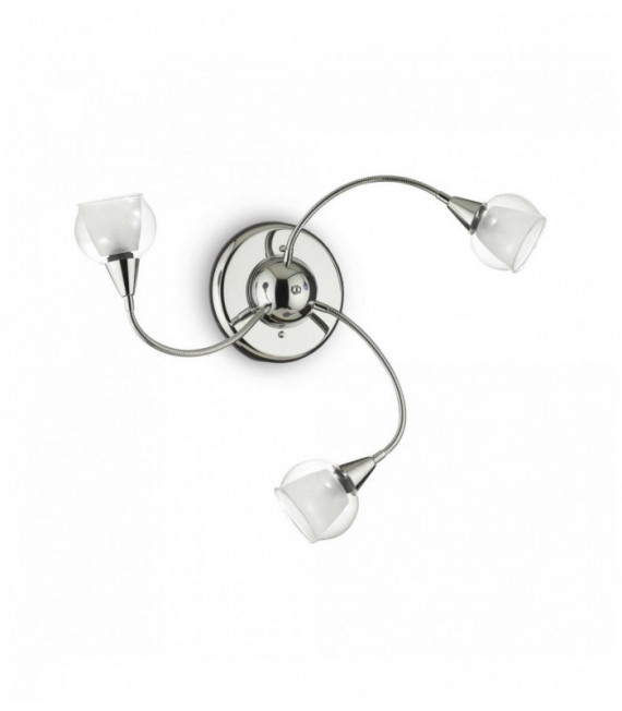 Plafoniera trasparente TENDER 3 lampadine
