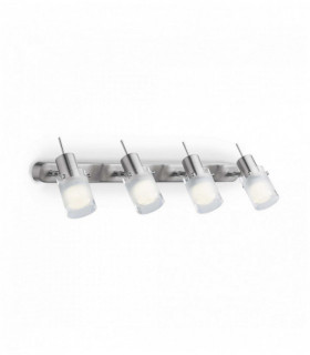 Chrome ceiling light ELIS 4 bulbs