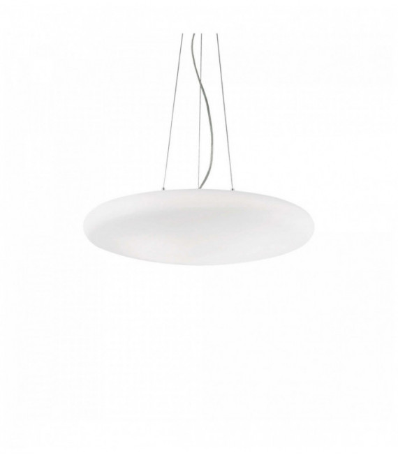 SMARTIES BIANCO lampada a sospensione bianca 3 lampadine Diametro 12 Cm
