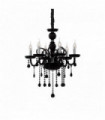 GIUDECCA black crystal pendant light 6 bulbs