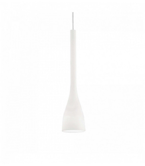 Weiße FLUT Pendelleuchte 1 Glühlampe Durchmesser 10 cm