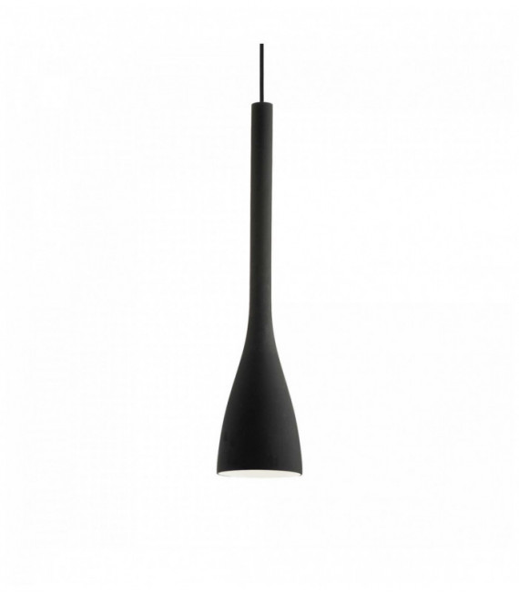 Black FLUT pendant lamp 1 bulb Width 30 Cm