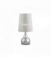 Silver ETERNITY table lamp 1 metal bulb