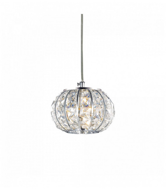 Suspension Chromée en cristal CALYPSO 1 ampoule