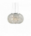 Suspension Chromée en cristal CALYPSO 3 ampoules