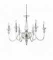 Transparent DOGE pendant light 6 bulbs