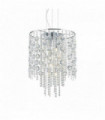 Suspension Chromée en cristal EVASIONE 8 ampoules