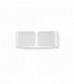 White CLIP 2-light wall light