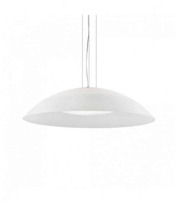 White pendant lamp LENA 3 bulbs Diameter 64 Cm