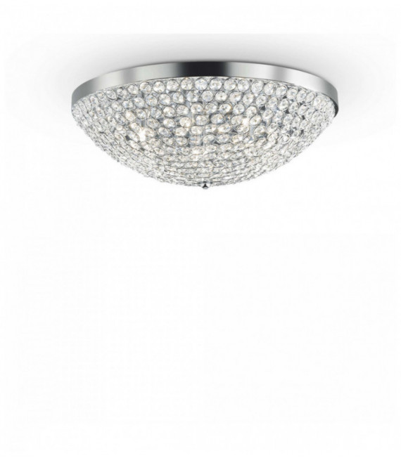 ORION chrome crystal ceiling light 12 bulbs