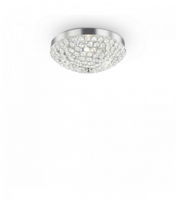 Plafonnier Chrome en cristal ORION 5 ampoules