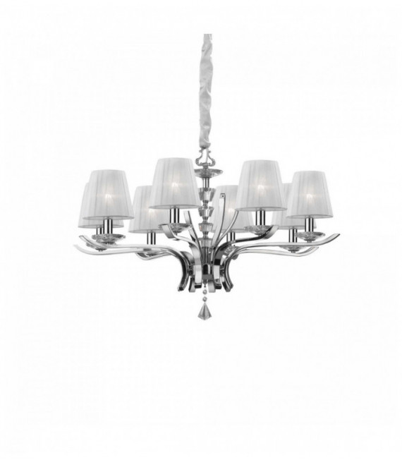Lampada a sospensione bianca PEGASO 8 lampadine