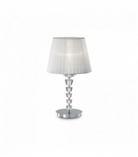 White PEGASO table lamp 1 metal bulb