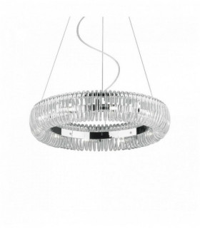 Chrome pendant QUASAR 10 bulbs