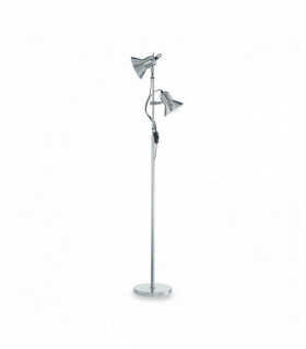 POLLY chrome floor lamp 2 bulbs