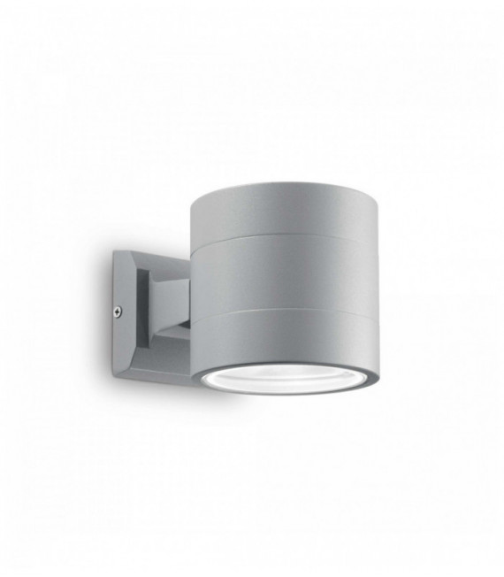 Gray wall light SNIF ROUND 1 bulb