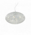 Suspension Chromée en cristal ORION 8 ampoules