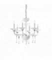 Suspension Blanche MIRAMARE 6 ampoules