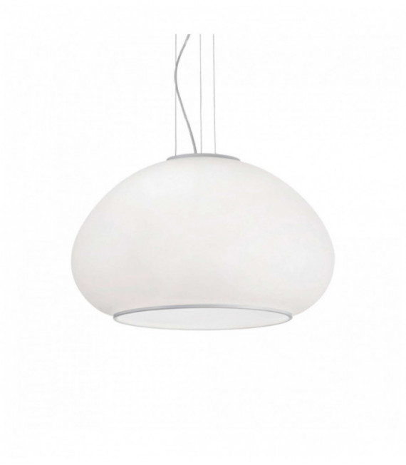White pendant lamp MAMA 3 bulbs Diameter 40 Cm