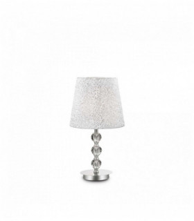 Lampada da tavolo design cromata LE ROY 1 lampadina