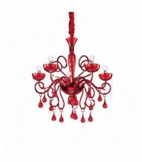 LILLY Ciondolo rosso 5 lampadine
