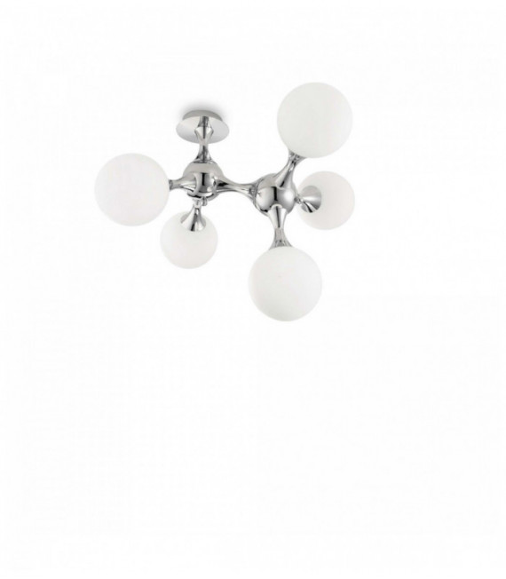 Weiße Deckenleuchte NODI BIANCO 5 Glühbirnen
