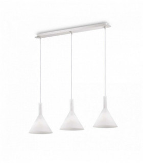 COCKTAIL white pendant light 3 bulbs
