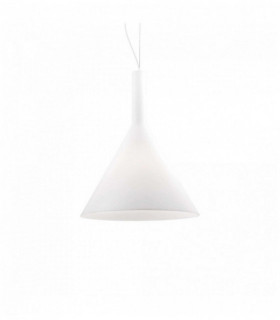 COCKTAIL weiße Pendelleuchte 1 Glühlampe Durchmesser 20 cm