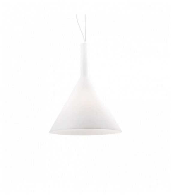 COCKTAIL weiße Pendelleuchte 1 Glühlampe Durchmesser 20 cm