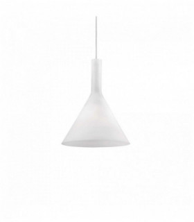 Lampada a sospensione bianca COCKTAIL 1 lampadina Diametro 9 Cm