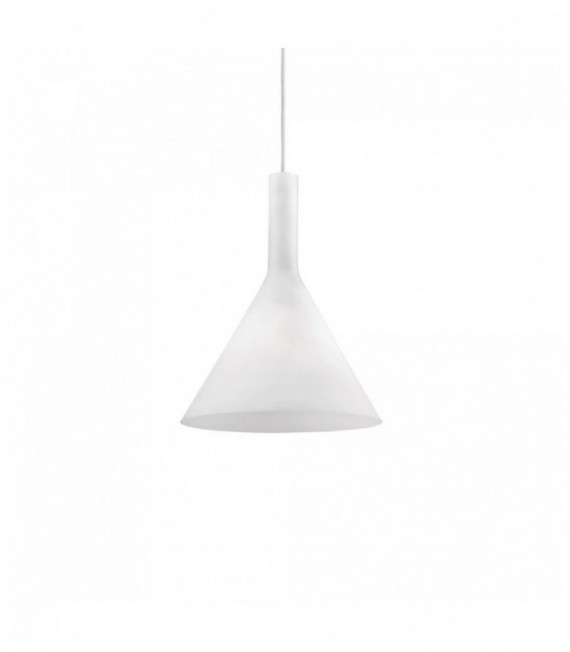 COCKTAIL white pendant lamp 1 bulb Diameter 9 Cm